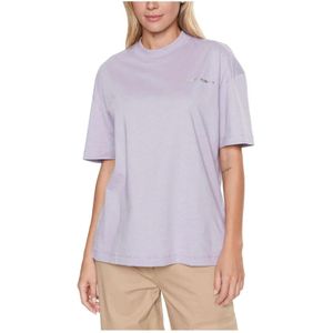 Calvin Klein, Dames, Tops, Paars, Maat: XS Katoen,
