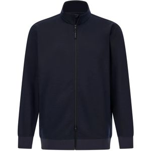 Boggi Milano - Sweatshirt - Blauw - Wol - Met Volledige Rits