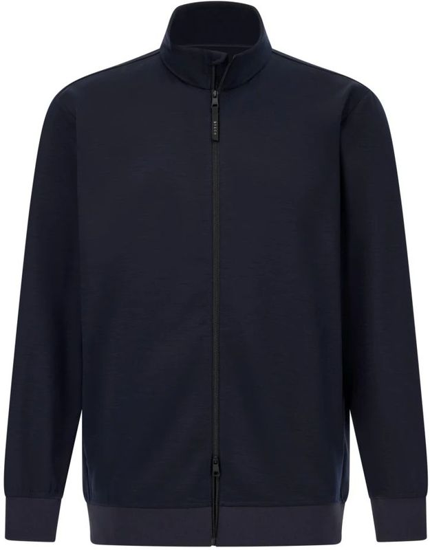 Boggi Milano - Sweatshirt - Blauw - Wol - Met Volledige Rits