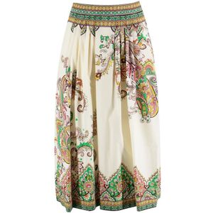 Etro - Paisley Medallion - Midi Rok - Multicolor - Katoenen Poplin