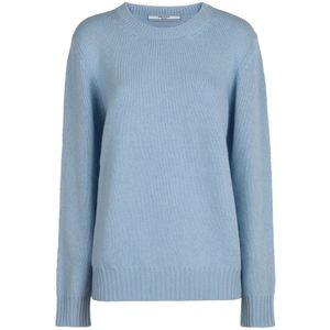 Prada, Dames, Truien, Blauw, Maat: XS Wol,