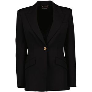 Versace, Dames, Jassen, Zwart, Maat: XS Wol,
