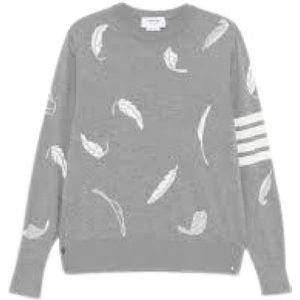 Thom Browne, Heren, Sweatshirts & Hoodies, Grijs, Maat: S