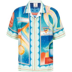 Casablanca, Heren, Overhemden, Veelkleurig, Maat: M Zijde,