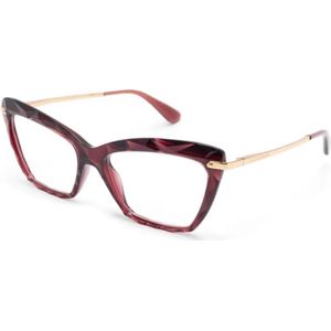 Dolce & Gabbana - DG5025 - Optische Monturen - Rood - Nylon - Kattenoog