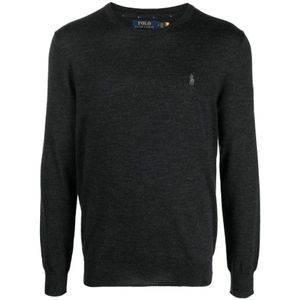 Ralph Lauren, Heren, Sweatshirts & Hoodies, Grijs, Maat: M Wol,