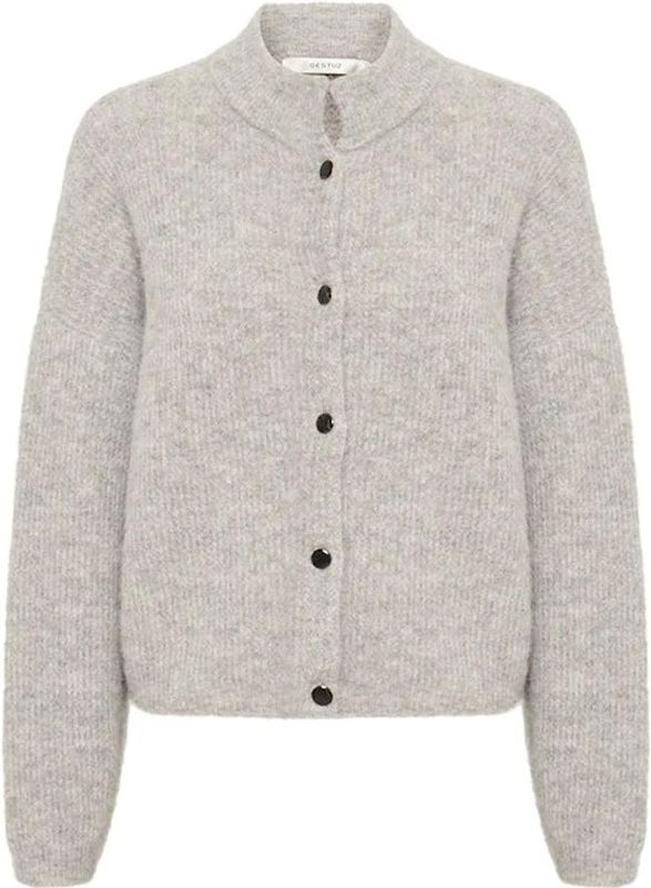 Gestuz - Cardigan - Grijs - Dames