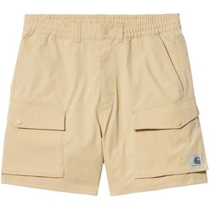 Carhartt Wip, Heren, Korte broeken, Beige, Maat: S Katoen,