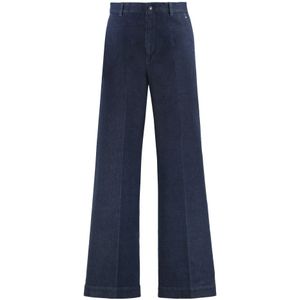 Moncler, Dames, Jeans, Blauw, Maat: XS Katoen,