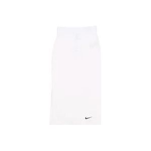 Nike Geribbelde Jersey Rok voor Dames , White , Dames , Maat: M