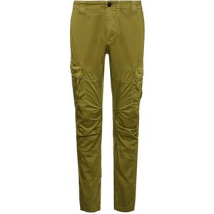 C.p. Company, Heren, Broeken, Groen, Maat: L Satijn,