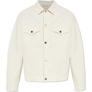 Moschino, Heren, Jassen, Beige, Maat: L Denim,