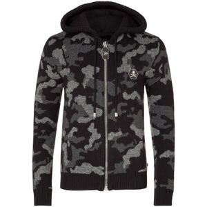Philipp Plein, Heren, Sweatshirts & Hoodies, Grijs, Maat: L