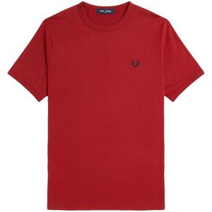Fred Perry, Heren, Tops, Rood, Maat: L Katoen,