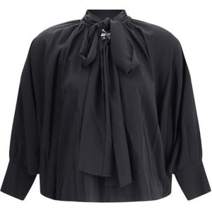 Max Mara, Dames, Blouses & Shirts, Zwart, Maat: S Zijde,