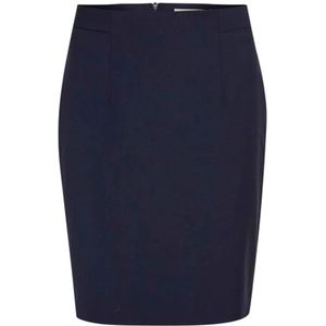 InWear, Dames, Rokken, Blauw, Maat: 2XS Wol,