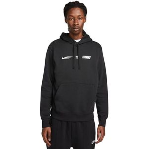 Nike Casual hoodie met logo rits , Black , Heren , Maat: M