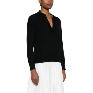 Alpha Studio, Dames, Truien, Zwart, Maat: S