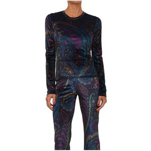 Etro, Dames, Tops, Veelkleurig, Maat: L Jersey,