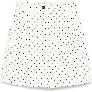 Dolce & Gabbana, Dames, Korte broeken, Wit, Maat: 2XS Katoen,