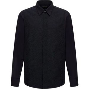 Roberto Cavalli, Heren, Overhemden, Zwart, Maat: XL