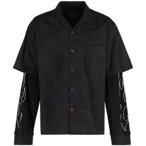 Givenchy, Heren, Overhemden, Zwart, Maat: L Katoen,