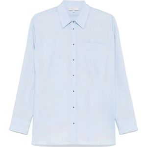 Antonelli Firenze, Dames, Blouses & Shirts, Blauw, Maat: S Katoen,