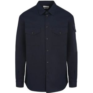 Alexander McQueen, Heren, Overhemden, Blauw, Maat: S Katoen,