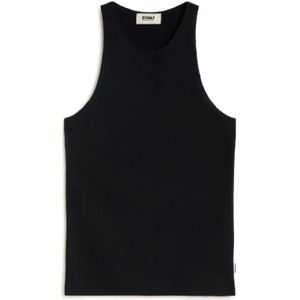 Ecoalf, Dames, Tops, Zwart, Maat: L Katoen,