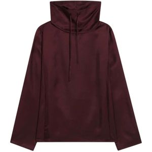 Loulou Studio, Dames, Sweatshirts & Hoodies, Paars, Maat: M Zijde,