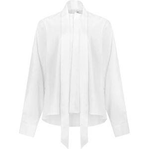 Douuod Woman, Dames, Blouses & Shirts, Wit, Maat: S Zijde,