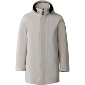 Mackage, Heren, Mantels, Beige, Maat: 4XS Leer,