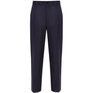 Dolce & Gabbana - Wollen Broek - Blauw - Heren