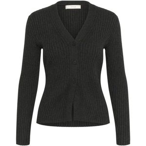 InWear, Dames, Truien, Zwart, Maat: 3XL Katoen,