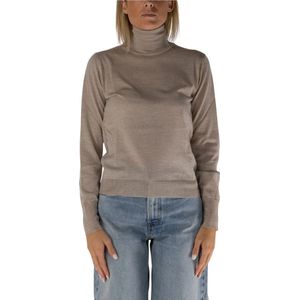 Golden Goose, Dames, Truien, Beige, Maat: L Wol,