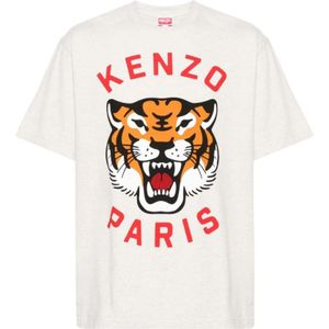 Kenzo, Heren, Tops, Grijs, Maat: S Katoen,