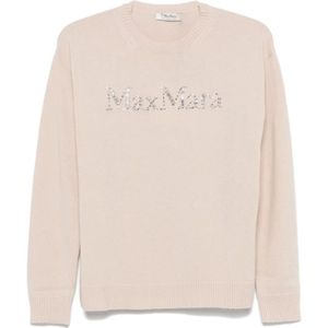 Max Mara, Dames, Truien, Beige, Maat: S Wol,