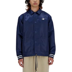 New Balance, Heren, Jassen, Blauw, Maat: M Synthetisch,