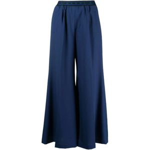 Marni, Dames, Broeken, Blauw, Maat: 3XS Wol,