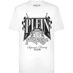 Philipp Plein, Heren, Tops, Wit, Maat: XS Jersey,