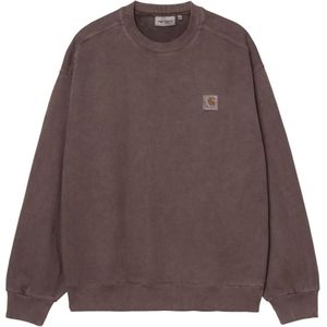 Carhartt Wip, Heren, Sweatshirts & Hoodies, Bruin, Maat: S Katoen,