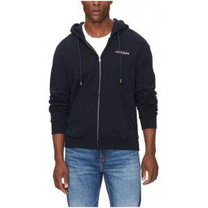 Guess, Heren, Sweatshirts & Hoodies, Blauw, Maat: XL