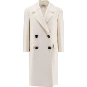 Givenchy, Dames, Mantels, Wit, Maat: S Wol,