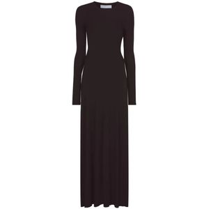 Proenza Schouler, Dames, Jurken, Zwart, Maat: S Viscose,