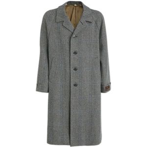 Gucci, Heren, Mantels, Grijs, Maat: S Wol,