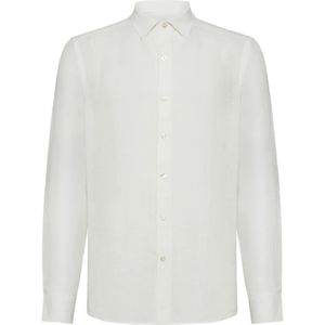 Peuterey, Heren, Overhemden, Wit, Maat: XL Linnen,