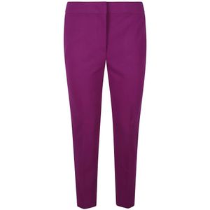 Max Mara, Dames, Broeken, Paars, Maat: XS Nylon,