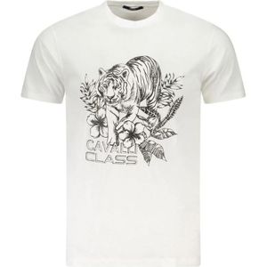 Cavalli Class, Heren, Tops, Wit, Maat: XL Katoen,