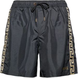 Versace, Heren, Badkleding, Zwart, Maat: 2XL Nylon,