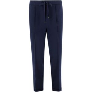 Le Tricot Perugia, Dames, Broeken, Blauw, Maat: M